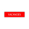 Vacancies Road Aluminum Metal Novelty Street Plate Sign Wall Gift Decor