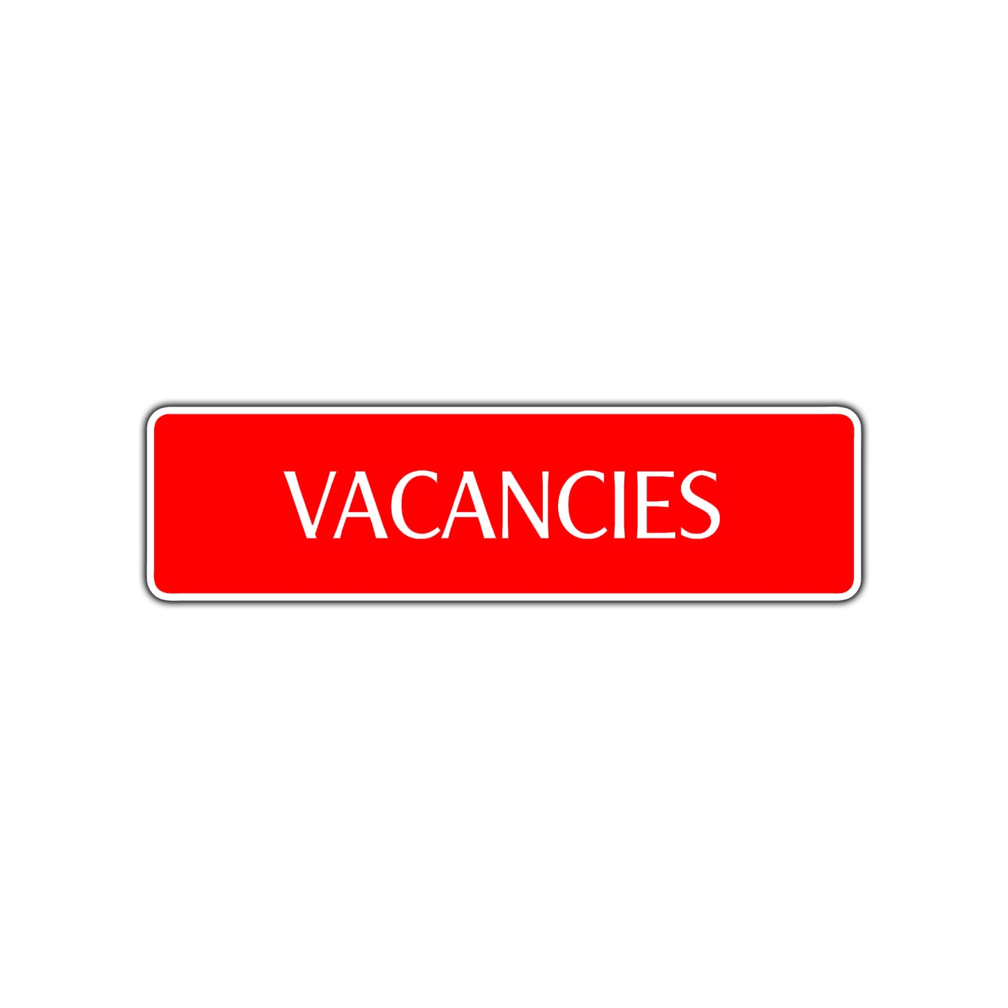 Vacancies Road Aluminum Metal Novelty Street Plate Sign Wall Gift Decor