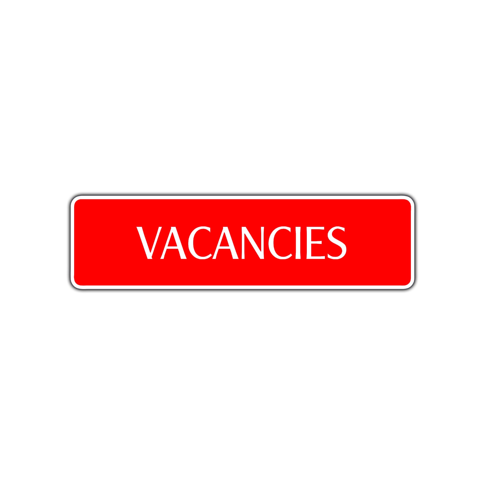 Vacancies Road Aluminum Metal Novelty Street Plate Sign Wall Gift Decor