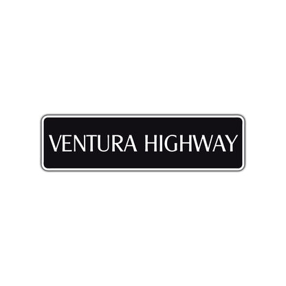 Ventura Highway Road Aluminum Metal Novelty Street Plate Sign Wall Gift Decor