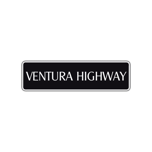 Ventura Highway Road Aluminum Metal Novelty Street Plate Sign Wall Gift Decor