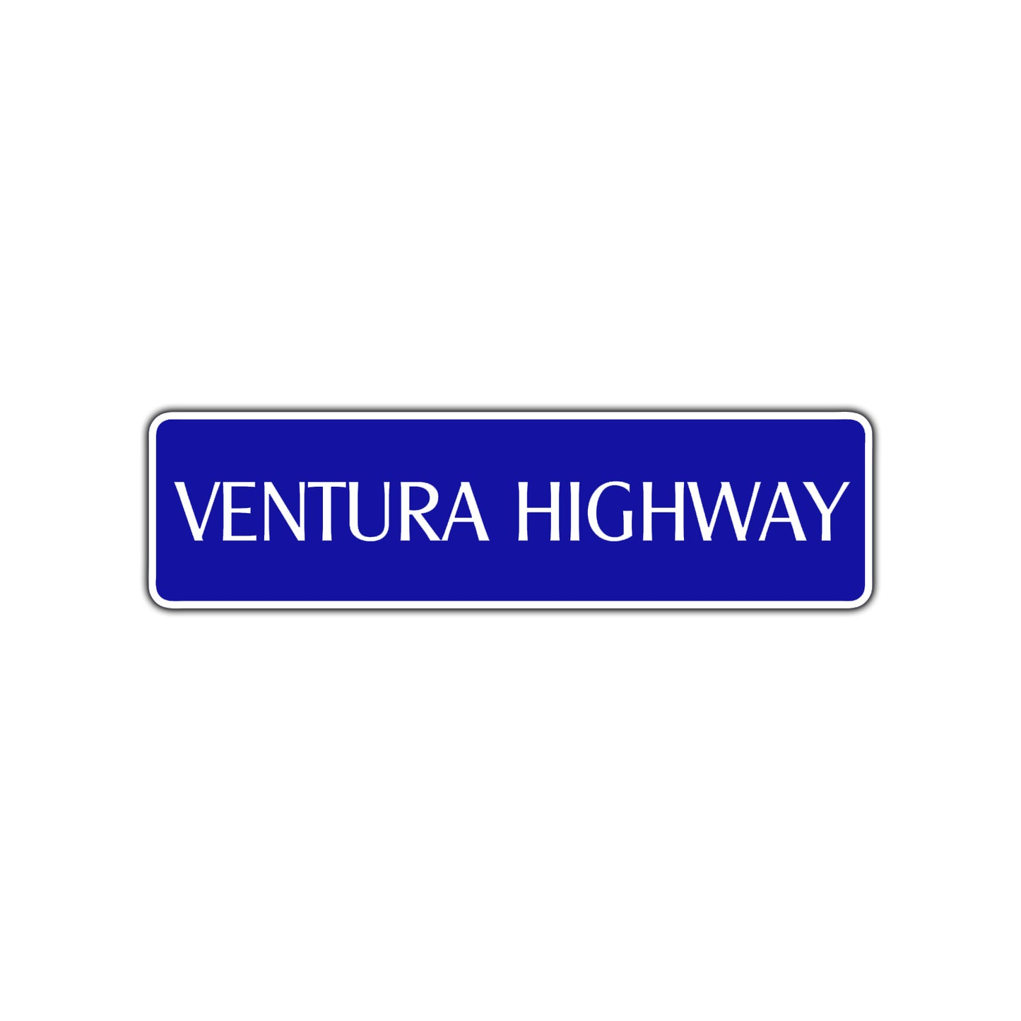 Ventura Highway Road Aluminum Metal Novelty Street Plate Sign Wall Gift Decor