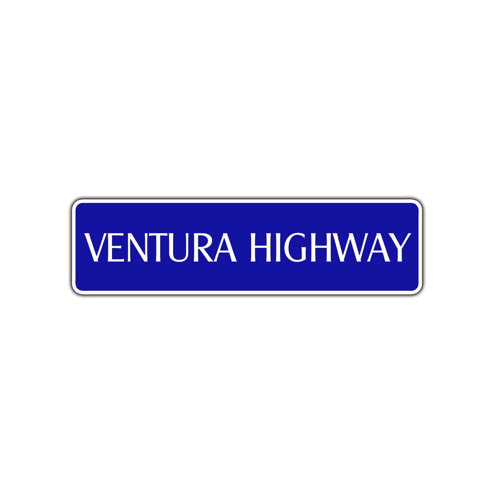 Ventura Highway Road Aluminum Metal Novelty Street Plate Sign Wall Gift Decor