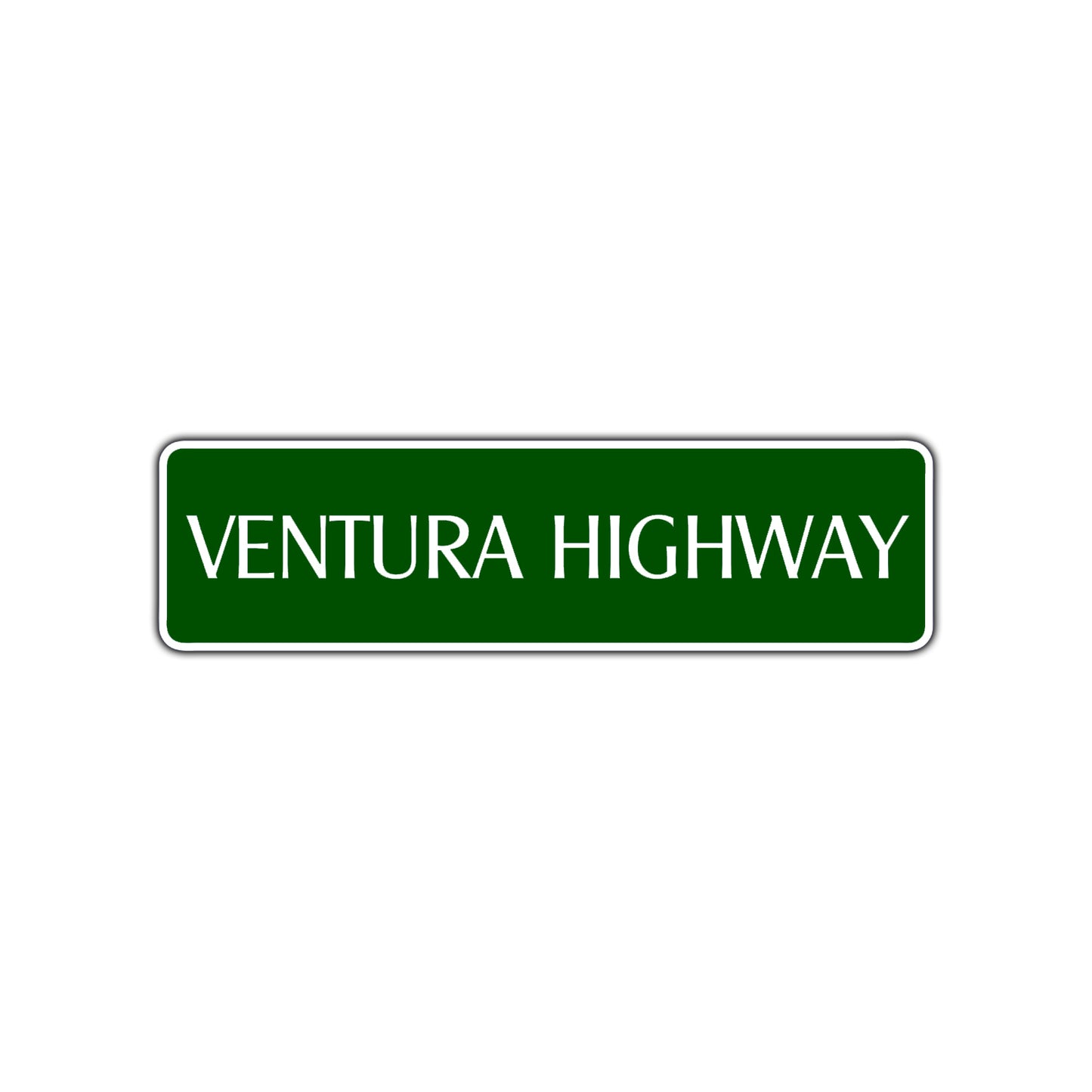 Ventura Highway Road Aluminum Metal Novelty Street Plate Sign Wall Gift Decor