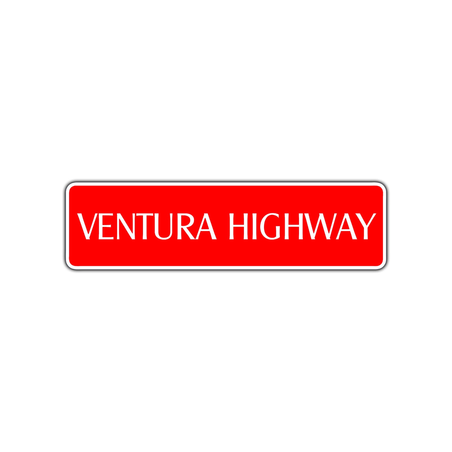 Ventura Highway Road Aluminum Metal Novelty Street Plate Sign Wall Gift Decor
