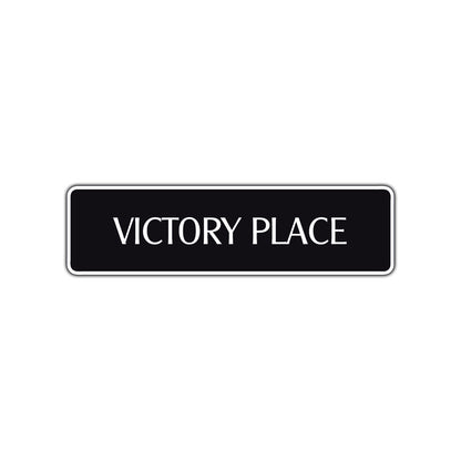 Victory Place Road Aluminum Metal Novelty Street Plate Sign Wall Gift Decor