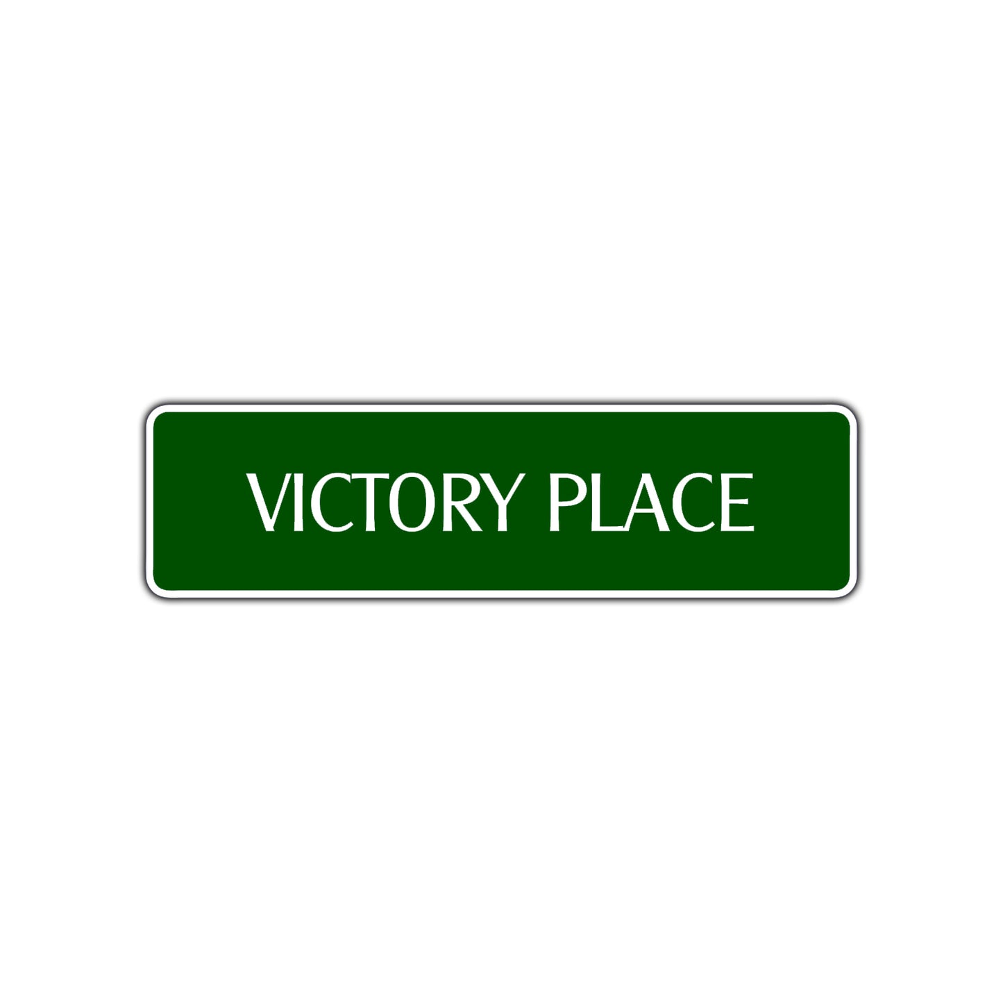 Victory Place Road Aluminum Metal Novelty Street Plate Sign Wall Gift Decor