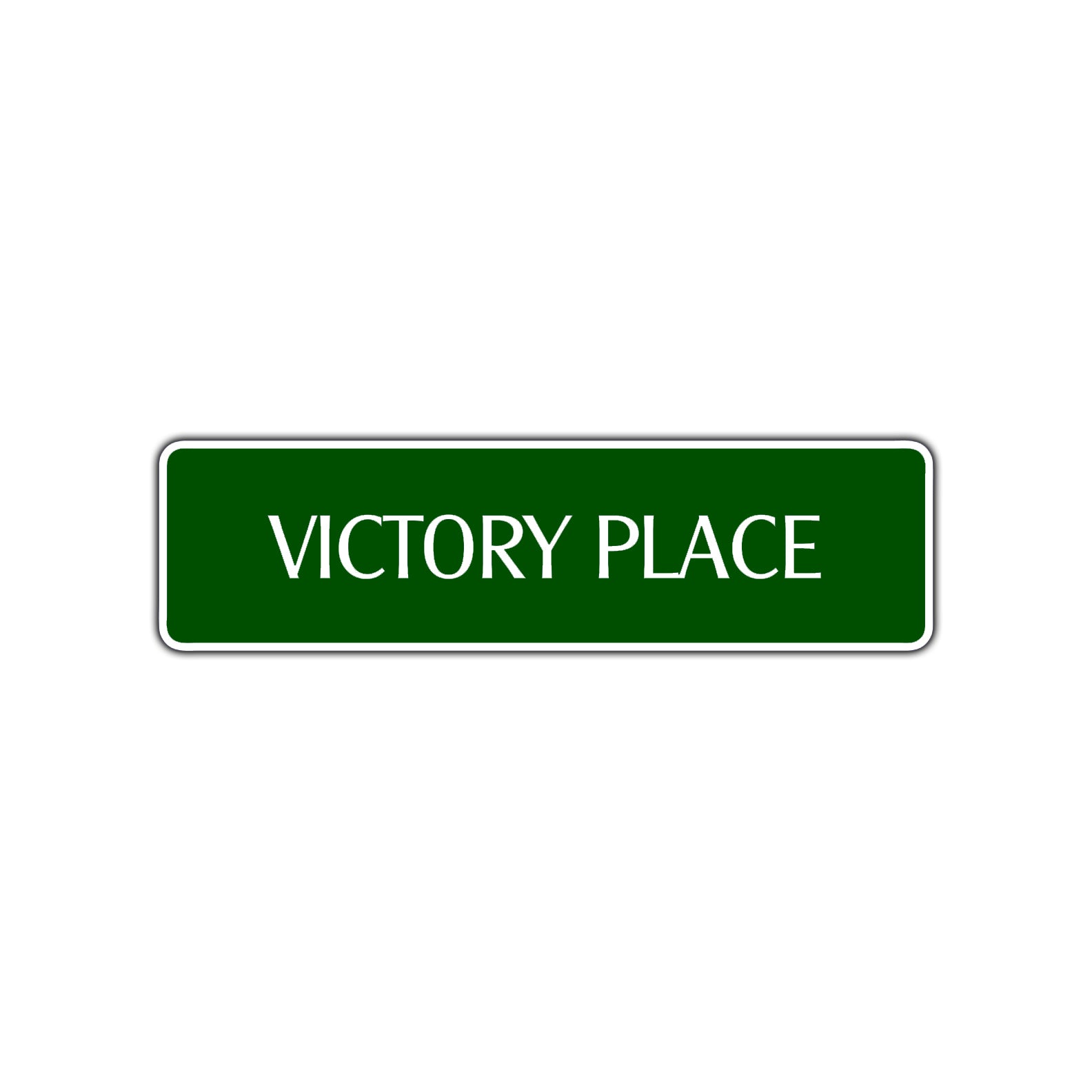 Victory Place Road Aluminum Metal Novelty Street Plate Sign Wall Gift Decor