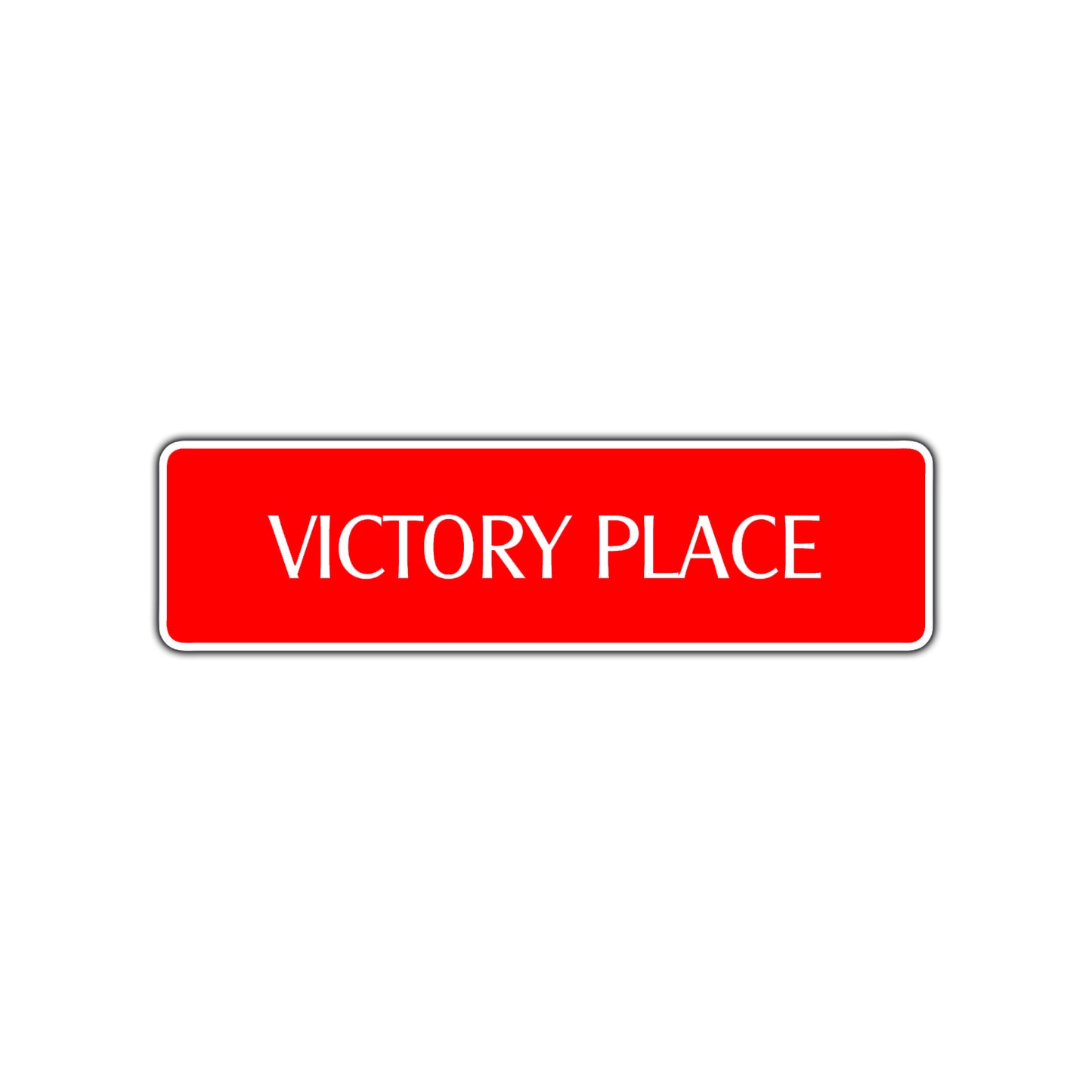 Victory Place Road Aluminum Metal Novelty Street Plate Sign Wall Gift Decor