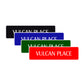 Vulcan Place Road Aluminum Metal Novelty Street Plate Sign Wall Gift Decor