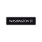 Washington St Road Aluminum Metal Novelty Street Plate Sign Wall Gift Decor