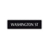 Washington St Road Aluminum Metal Novelty Street Plate Sign Wall Gift Decor