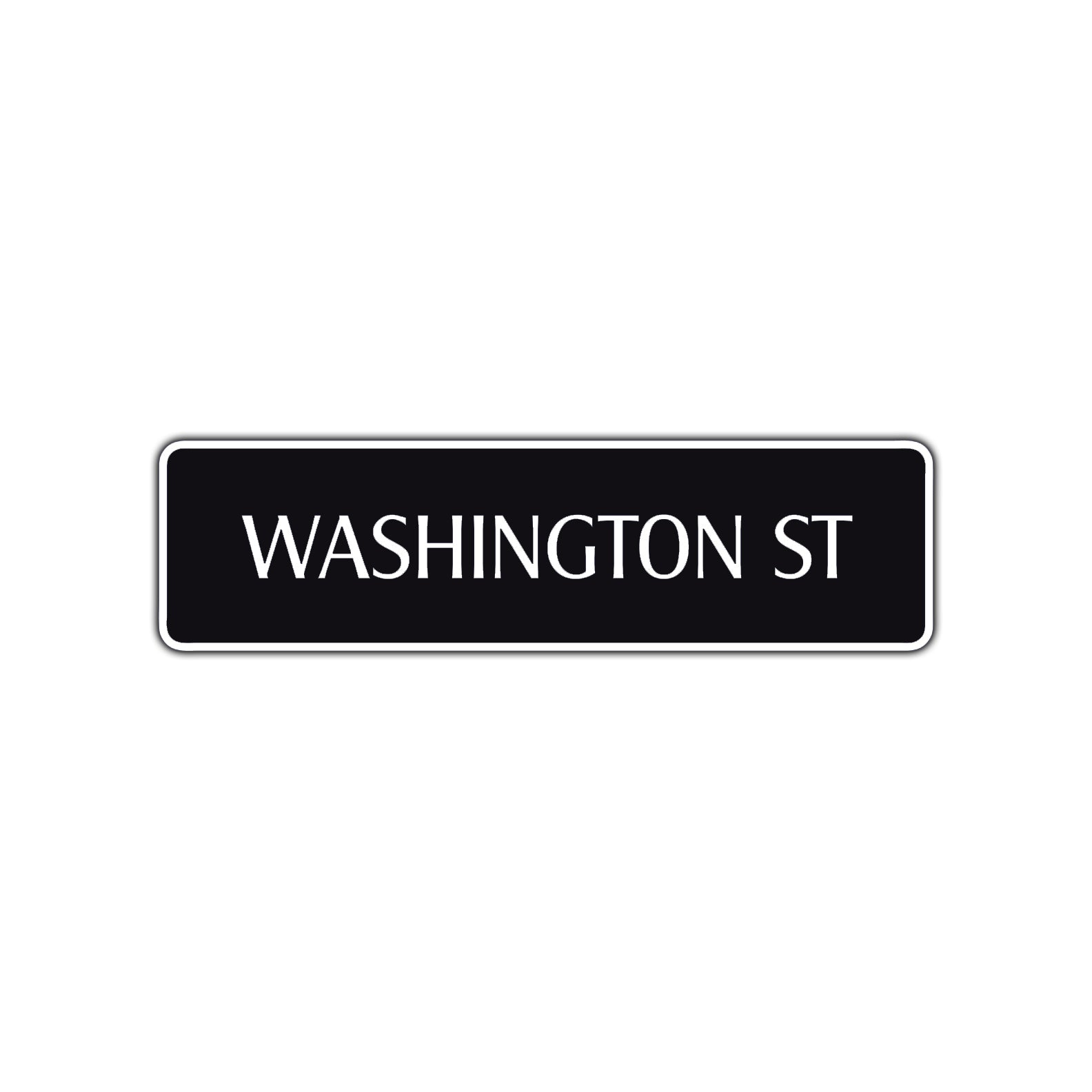 Washington St Road Aluminum Metal Novelty Street Plate Sign Wall Gift Decor