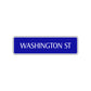 Washington St Road Aluminum Metal Novelty Street Plate Sign Wall Gift Decor