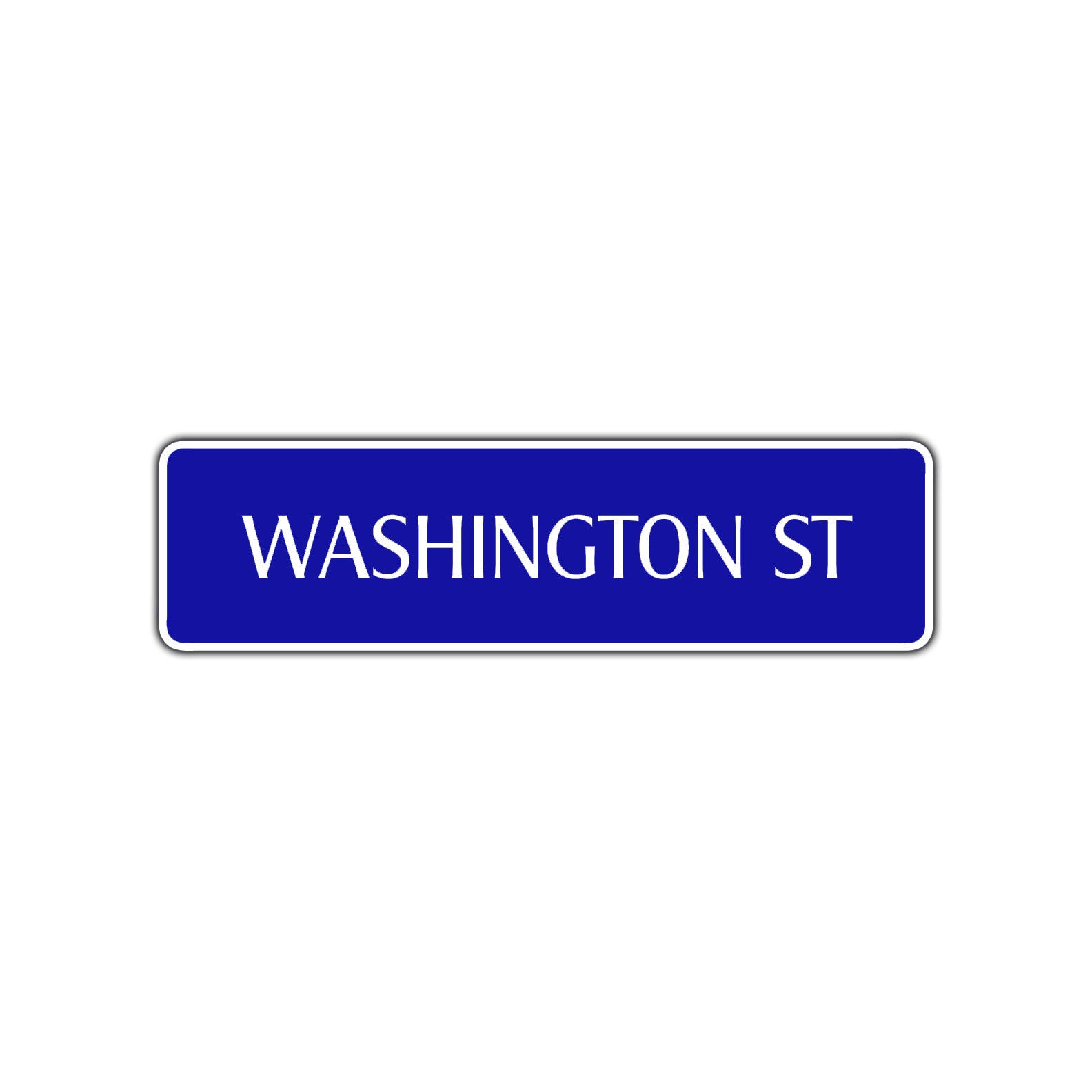 Washington St Road Aluminum Metal Novelty Street Plate Sign Wall Gift Decor