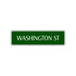 Washington St Road Aluminum Metal Novelty Street Plate Sign Wall Gift Decor