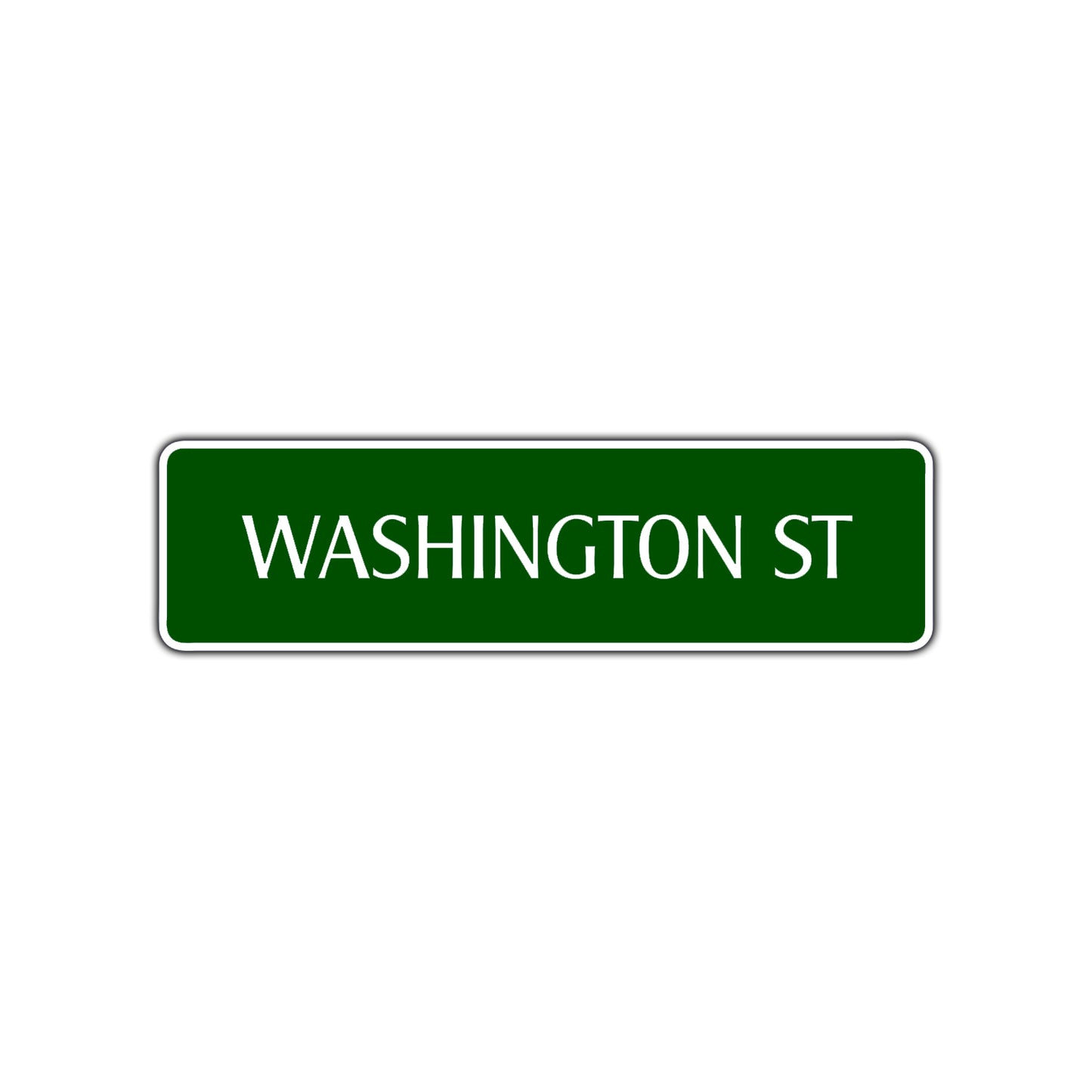 Washington St Road Aluminum Metal Novelty Street Plate Sign Wall Gift Decor