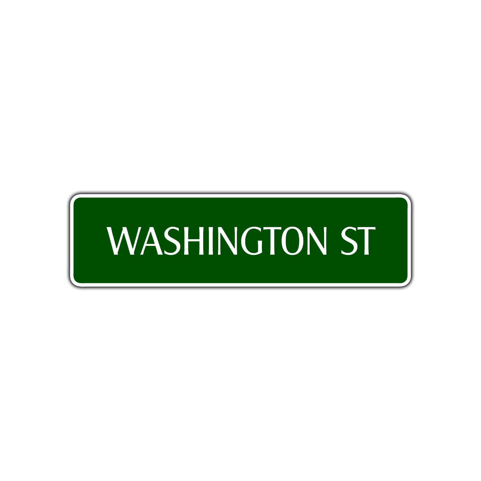 Washington St Road Aluminum Metal Novelty Street Plate Sign Wall Gift Decor