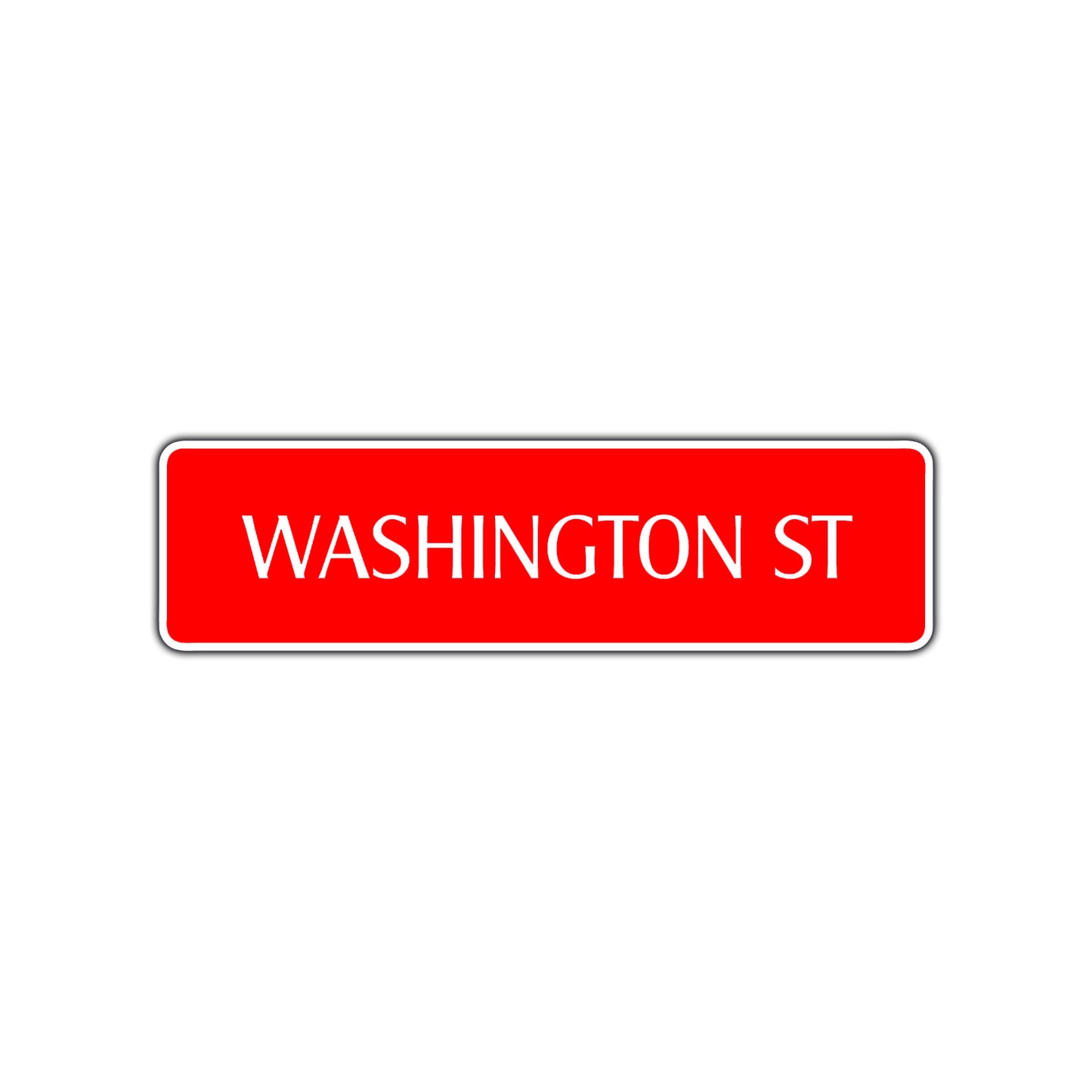 Washington St Road Aluminum Metal Novelty Street Plate Sign Wall Gift Decor