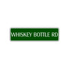 Whiskey Bottle Road Aluminum Metal Novelty Street Plate Sign Wall Gift Decor