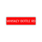 Whiskey Bottle Road Aluminum Metal Novelty Street Plate Sign Wall Gift Decor