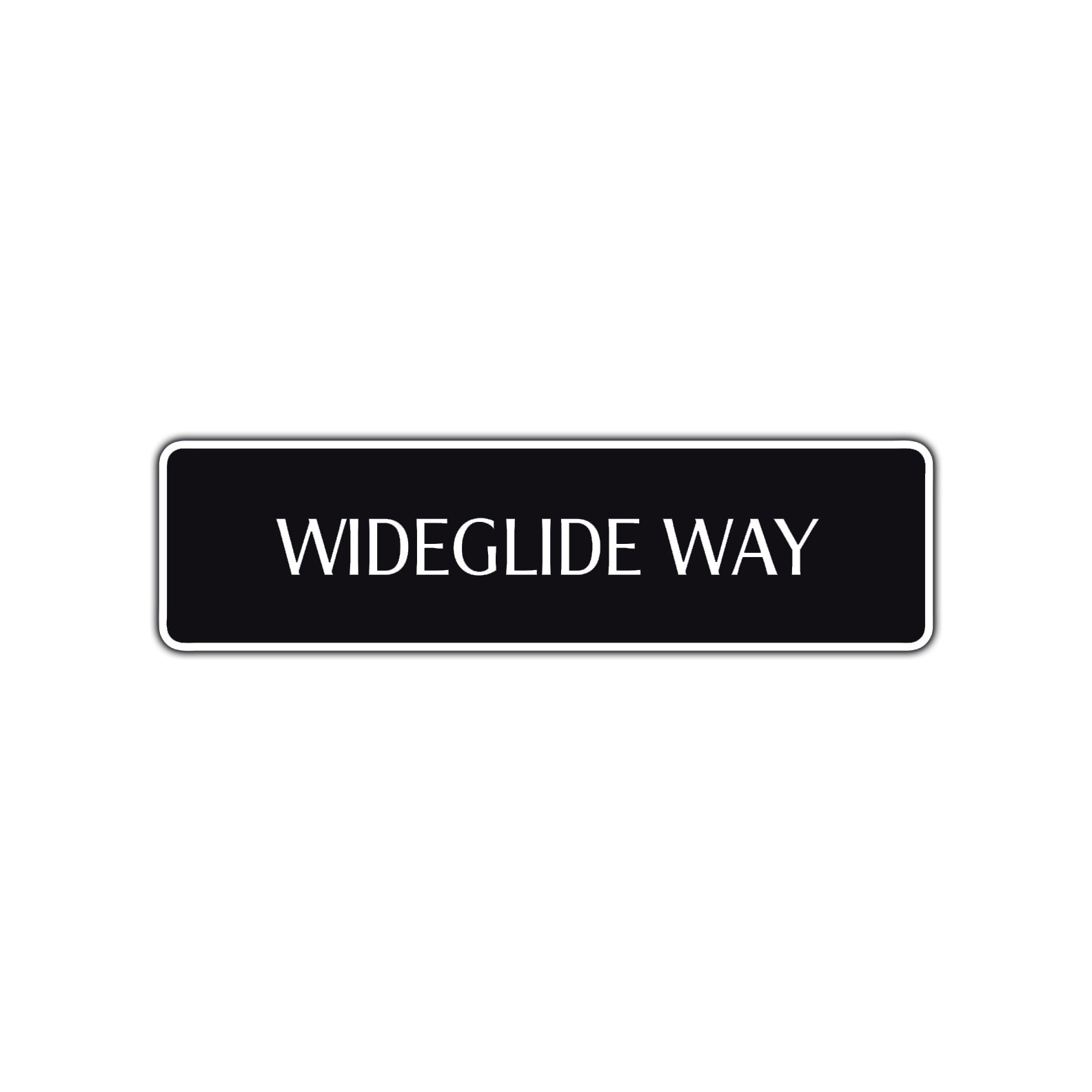 Wideglide Way Harley Road Aluminum Metal Novelty Street Plate Sign Wall Gift Decor