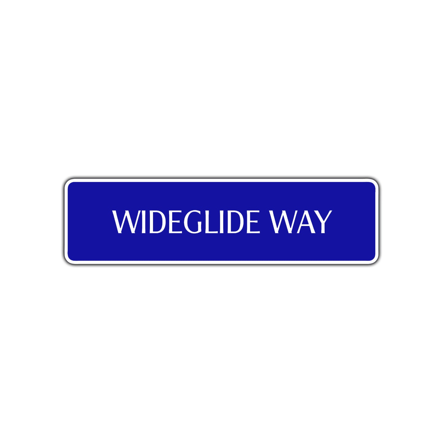 Wideglide Way Harley Road Aluminum Metal Novelty Street Plate Sign Wall Gift Decor