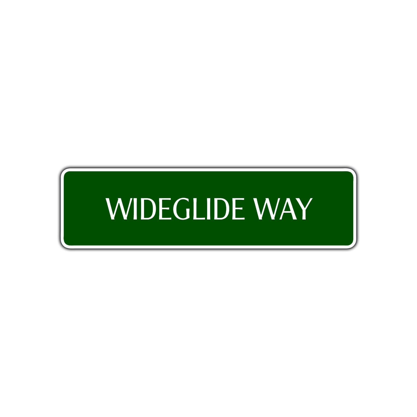 Wideglide Way Harley Road Aluminum Metal Novelty Street Plate Sign Wall Gift Decor