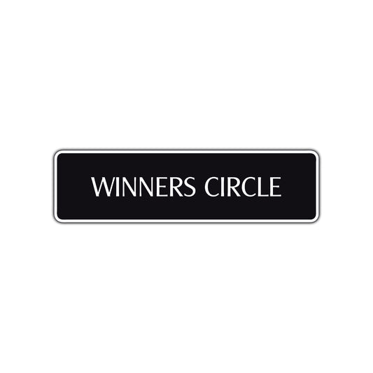 Winners Circle Road Aluminum Metal Novelty Street Plate Sign Wall Gift Decor
