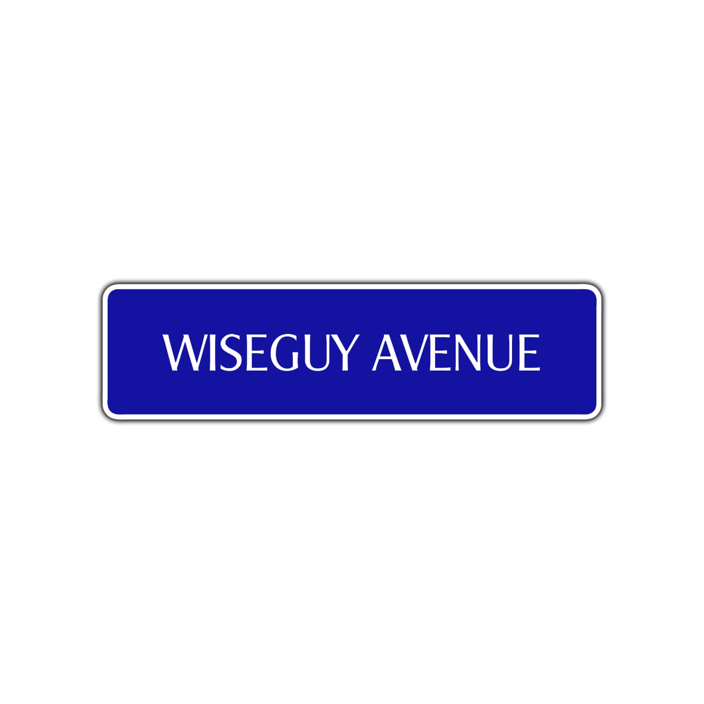Wiseguy Road Aluminum Metal Novelty Street Plate Sign Wall Gift Decor