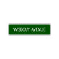 Wiseguy Road Aluminum Metal Novelty Street Plate Sign Wall Gift Decor