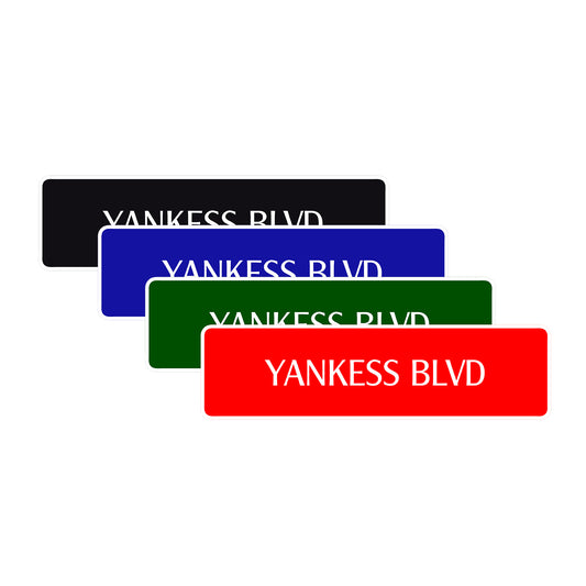 Yankees Boulevard New York Road Aluminum Metal Novelty Street Plate Sign Wall Gift Decor