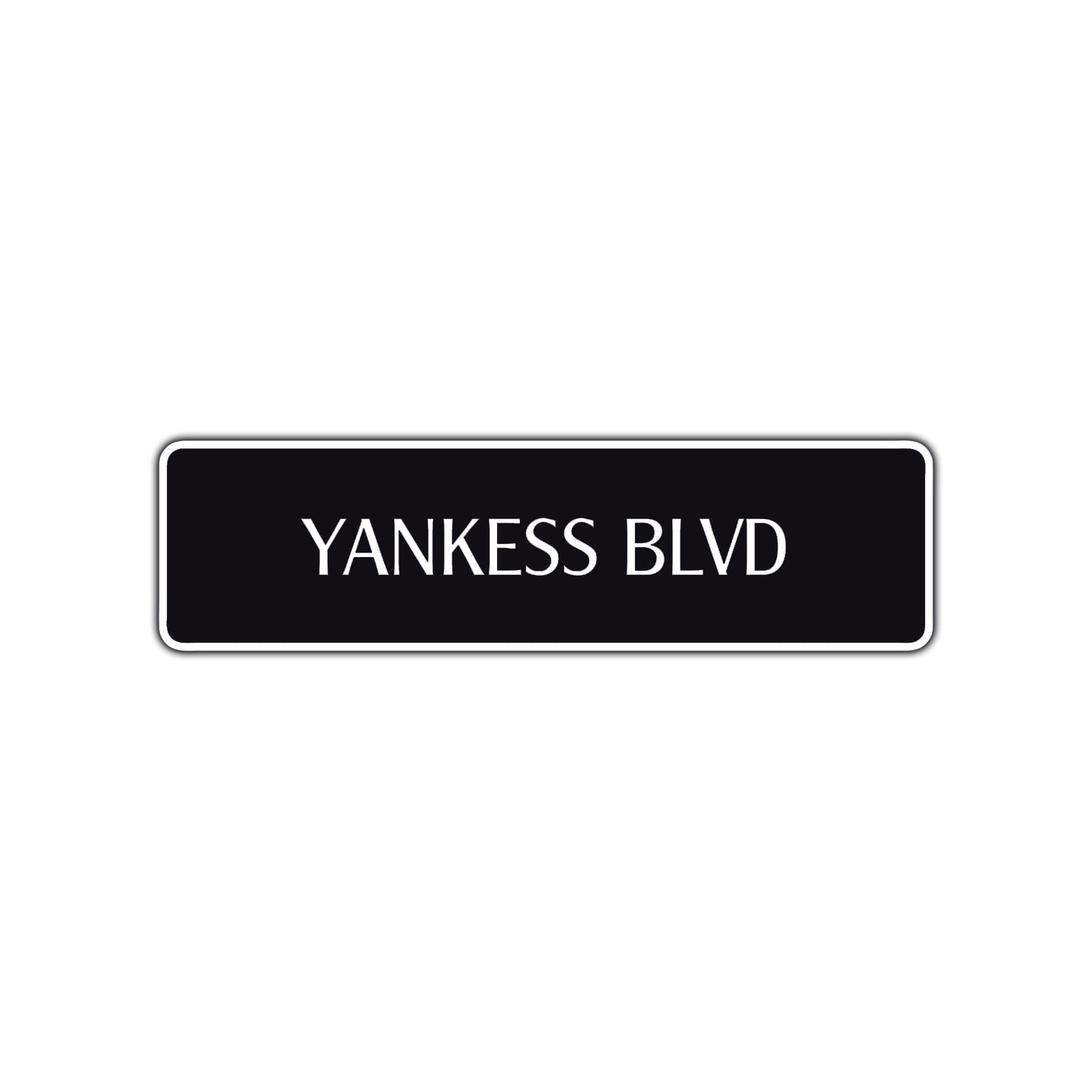 Yankees Boulevard New York Road Aluminum Metal Novelty Street Plate Sign Wall Gift Decor