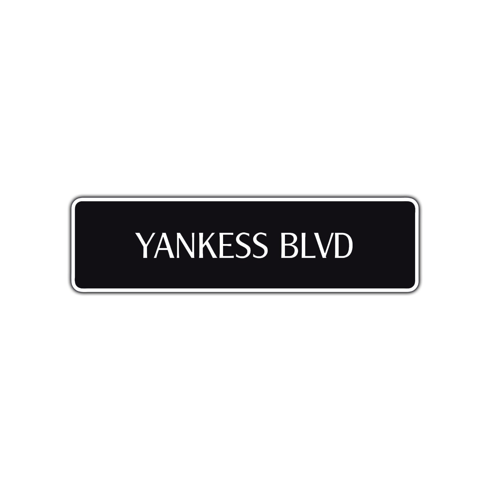Yankees Boulevard New York Road Aluminum Metal Novelty Street Plate Sign Wall Gift Decor