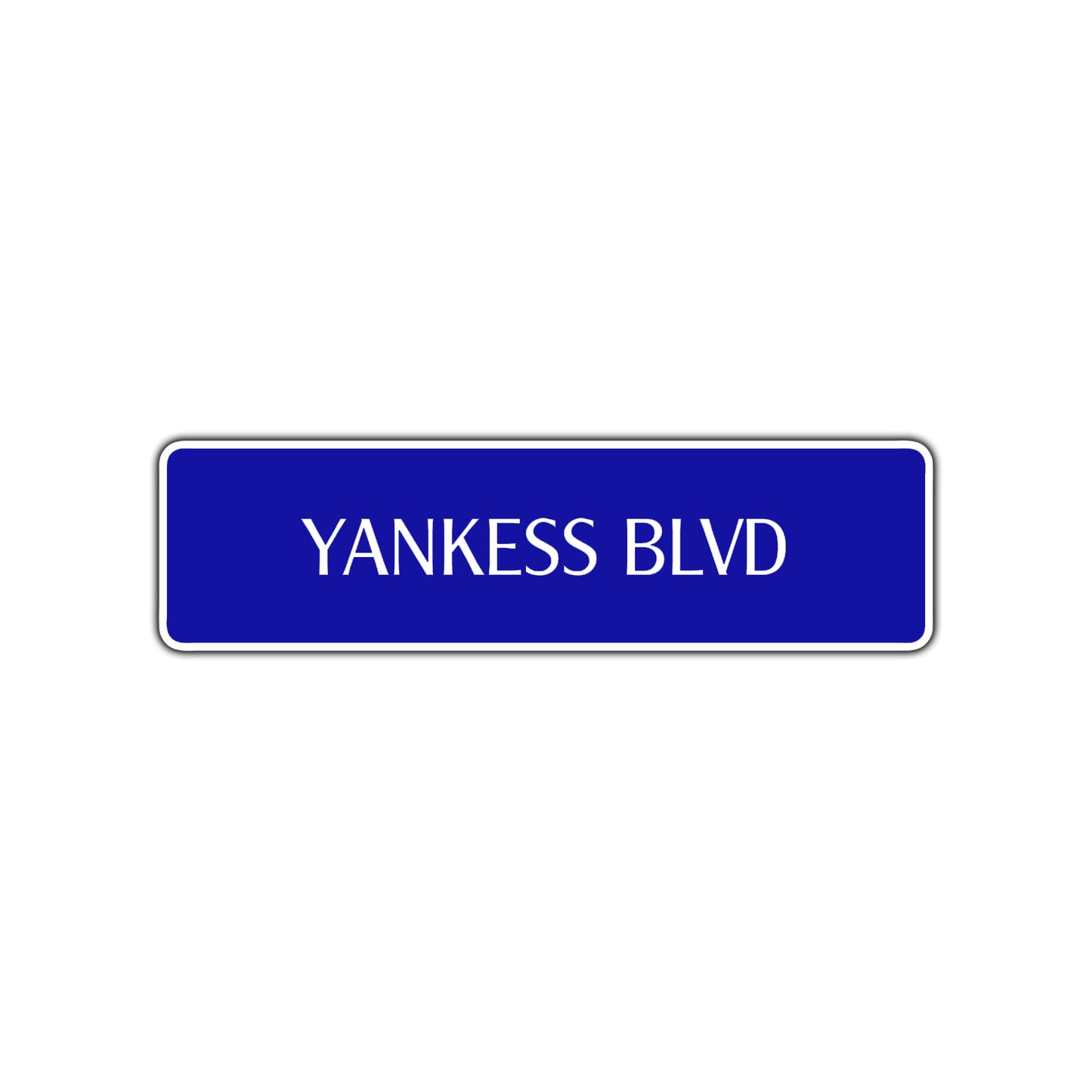 Yankees Boulevard New York Road Aluminum Metal Novelty Street Plate Sign Wall Gift Decor