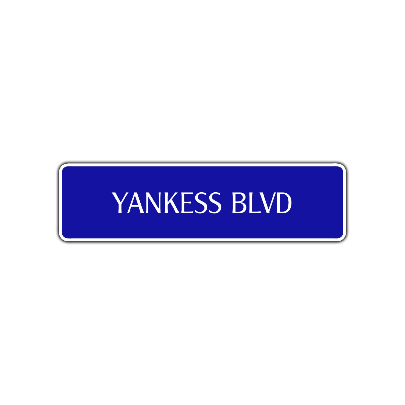 Yankees Boulevard New York Road Aluminum Metal Novelty Street Plate Sign Wall Gift Decor