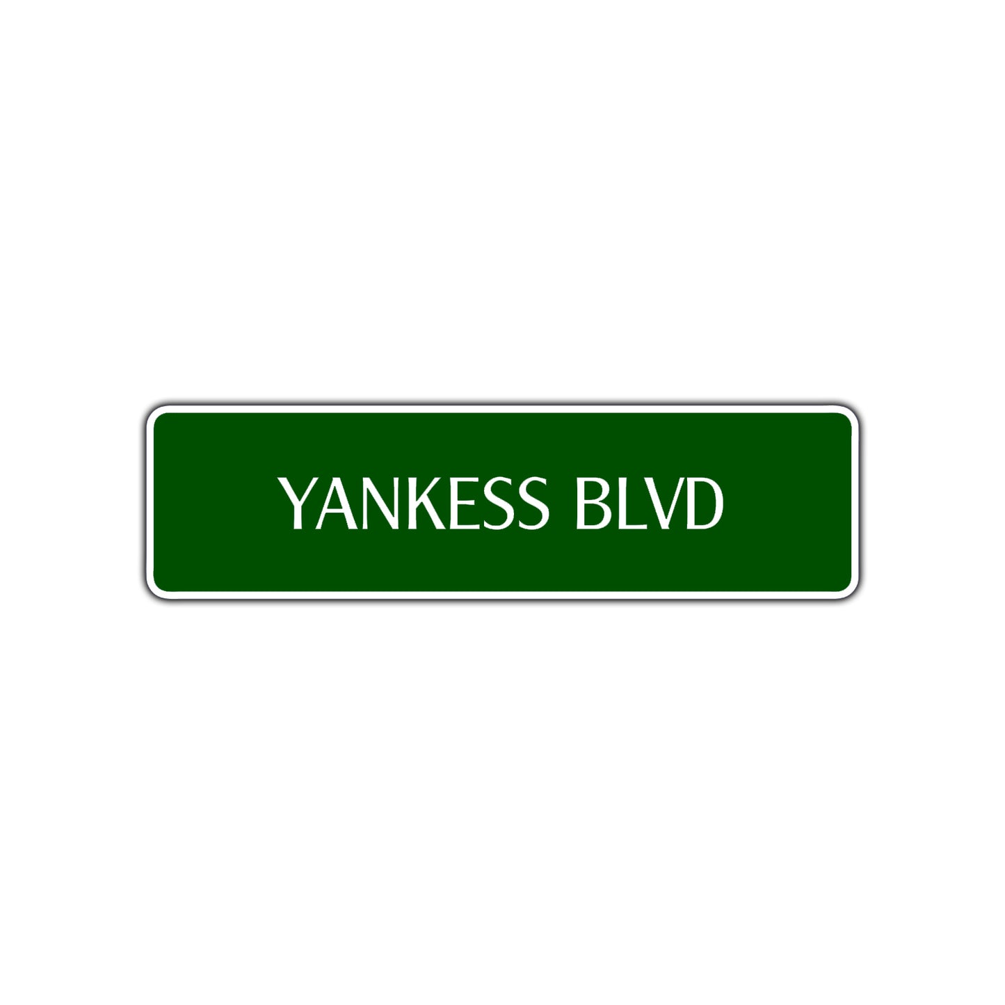 Yankees Boulevard New York Road Aluminum Metal Novelty Street Plate Sign Wall Gift Decor