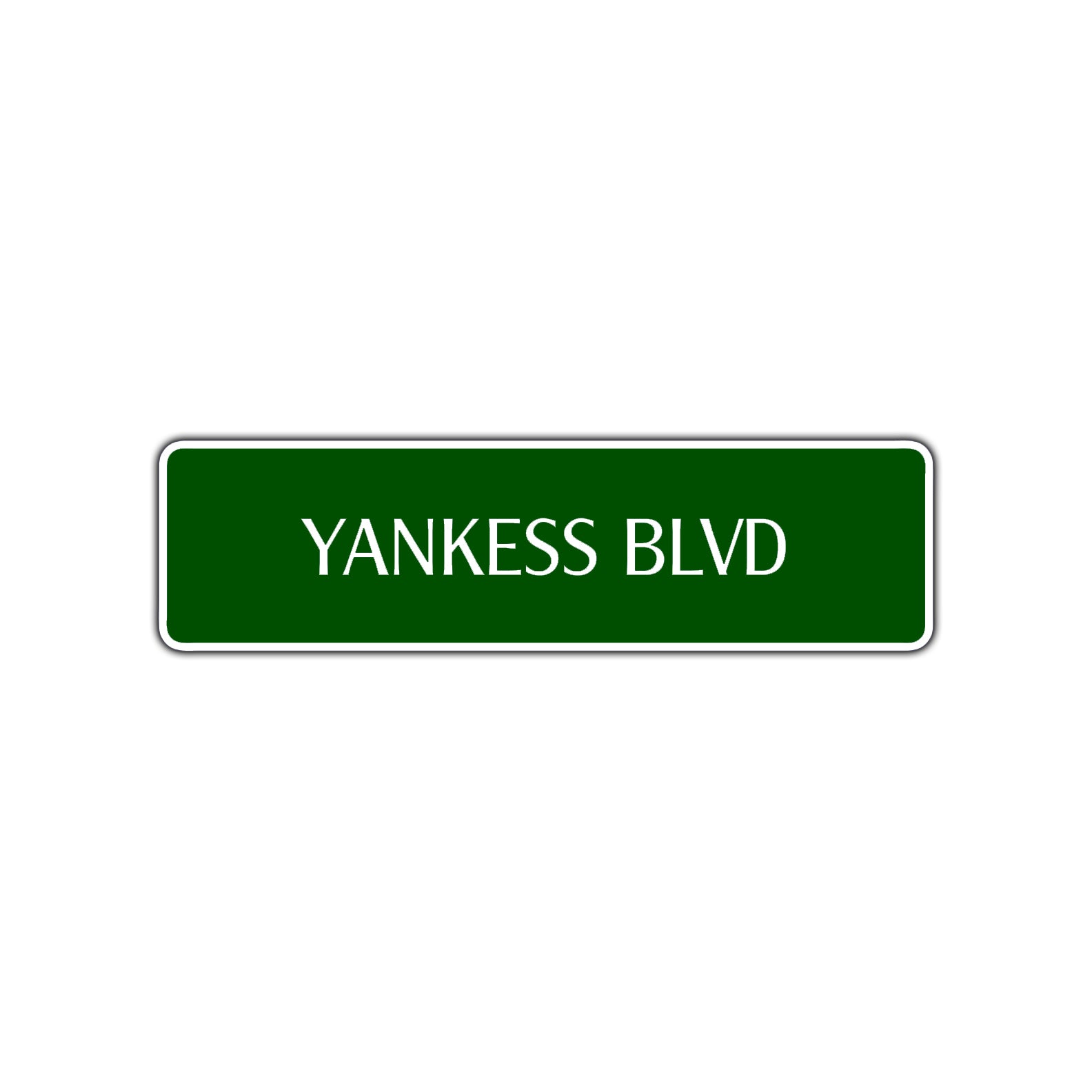 Yankees Boulevard New York Road Aluminum Metal Novelty Street Plate Sign Wall Gift Decor