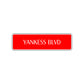 Yankees Boulevard New York Road Aluminum Metal Novelty Street Plate Sign Wall Gift Decor
