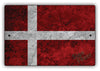 Denmark Country Nation Flag Novelty Vintage Rustic Grunge Wall Decor Aluminum Metal Sign Plate