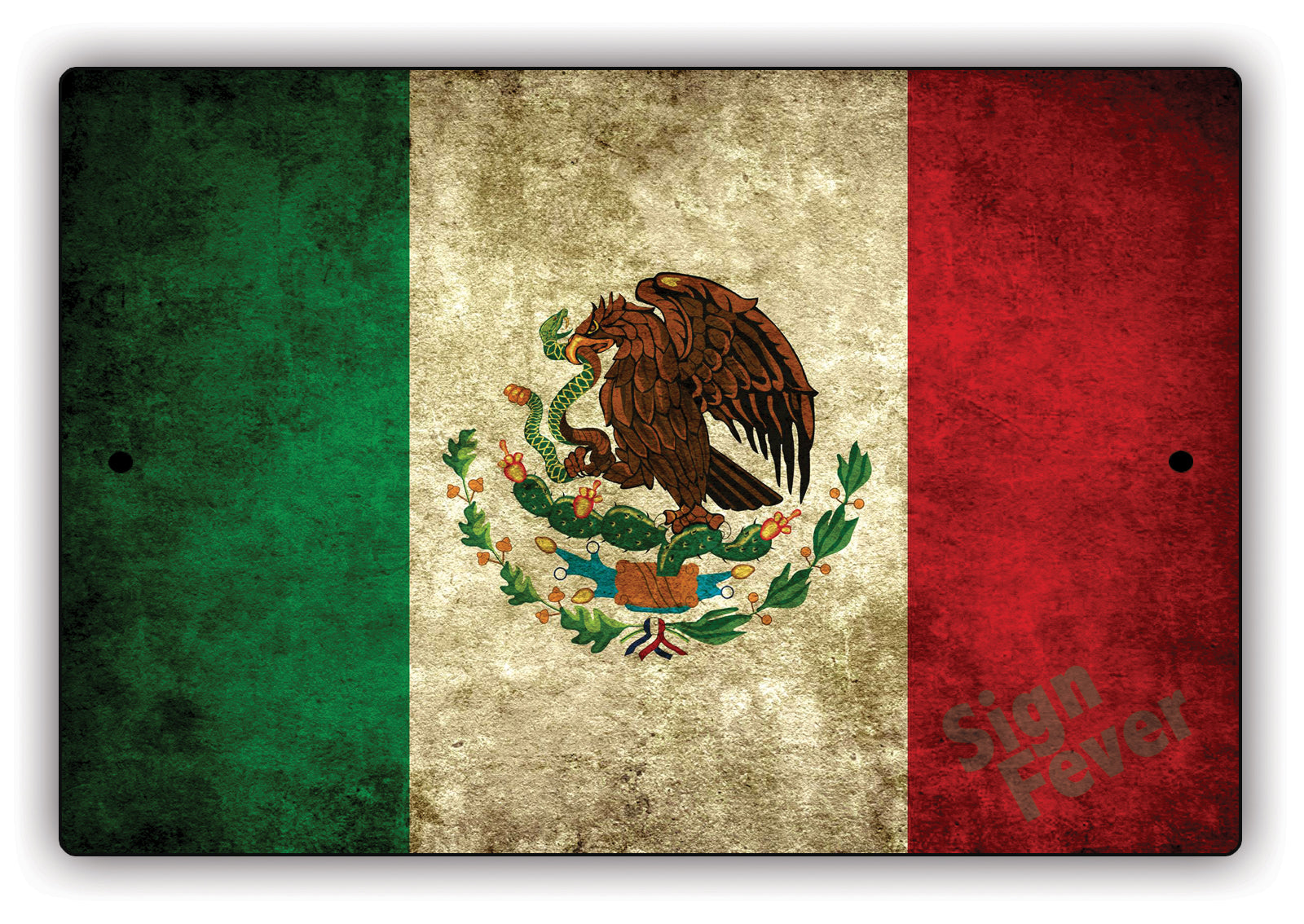 Mexico Multicolor Sign Mexico Country Flag | Novelty Vintage Sign – Sign Fever