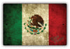 Mexico Country Nation Flag Novelty Vintage Rustic Grunge Wall Decor Aluminum Metal Sign Plate