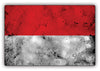 Monaco Country Nation Flag Novelty Vintage Rustic Grunge Wall Decor Aluminum Metal Sign Plate