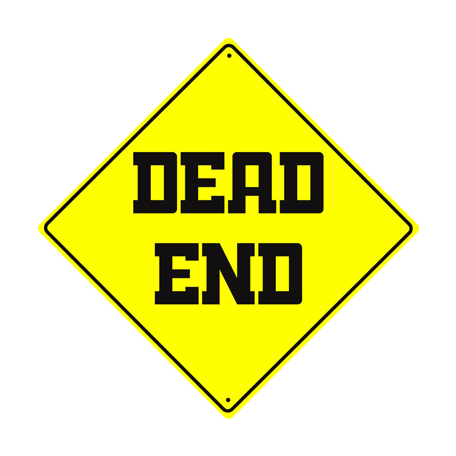 Caution Danger Dead End Warning Road No Trespassing Novelty Matel Aluminum Notice Novelty Sign