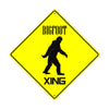 Bigfoot Xing Humour Danger Warning Caution Matel Aluminum Notice Novelty Plate Crossing Sign