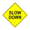 Caution Slow Down Warning Traffic Road Matel Aluminum Notice Novelty Plate Crossing Sign