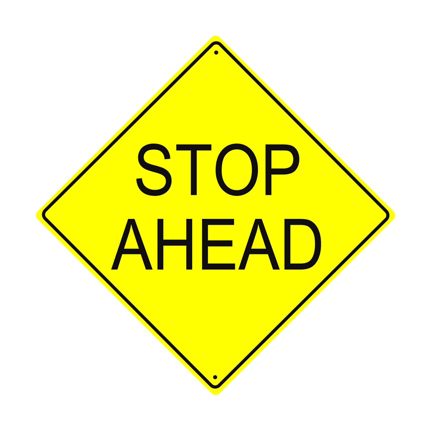 Caution Stop Ahead Road Matel Aluminum Notice Novelty Plate Crossing Sign