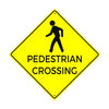 Pedestrians Crossing Road Matel Aluminum Notice Novelty Plate Sign