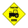 Tractor Xing Stay Aware Traffic Road Matel Aluminum Notice Novelty Plate Crossing Farm Sign