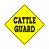 Warning Cattle Guard Crossing Animal Xing Metal Aluminum Notice Novelty Road Plate Sign